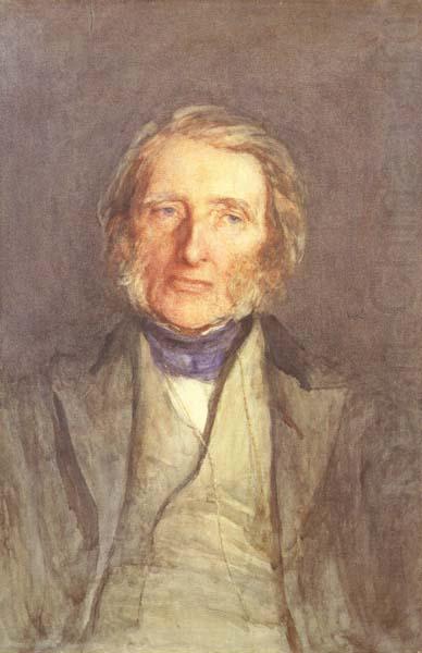 Portrait of john Ruskin (mk46), Sir Hubert von Herkomer,RA,RWS